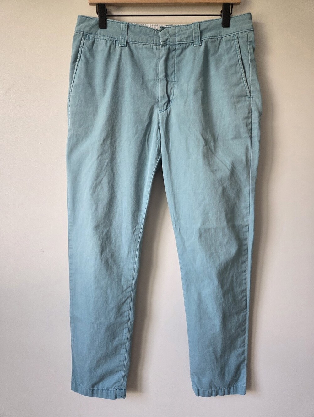 Polo Ralph Lauren Blue Straight Leg Cotton Chino Pants Womens Size 8